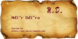 Mór Dóra névjegykártya